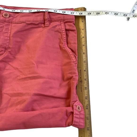 Size 30 Pink Tory Burch Pink Chino Shorts Roll Tab Hem - Picture 5 of 11